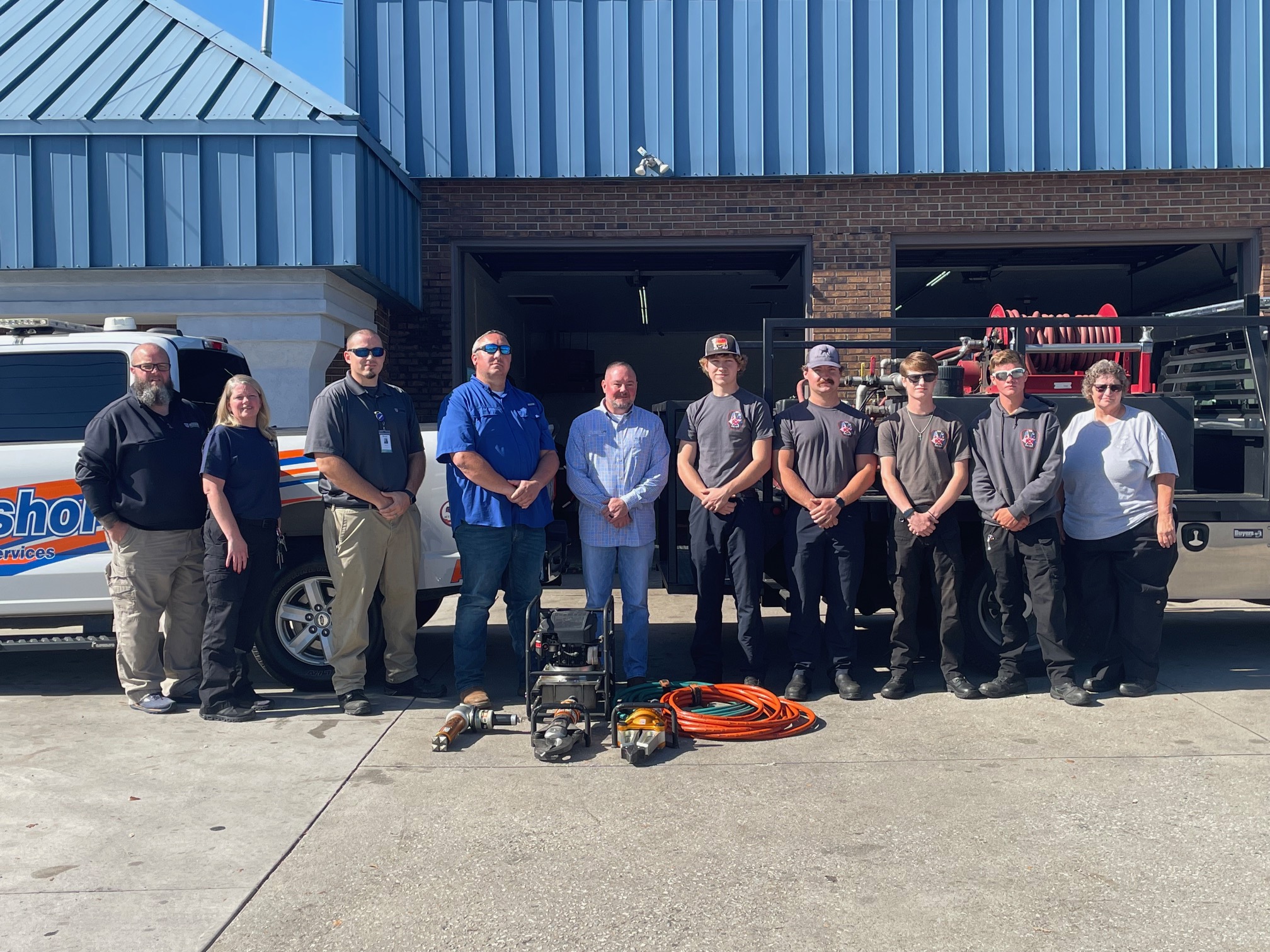 Featured image for “Medshore Ambulance Donates Extrication Equipment to Iva Fire Department”