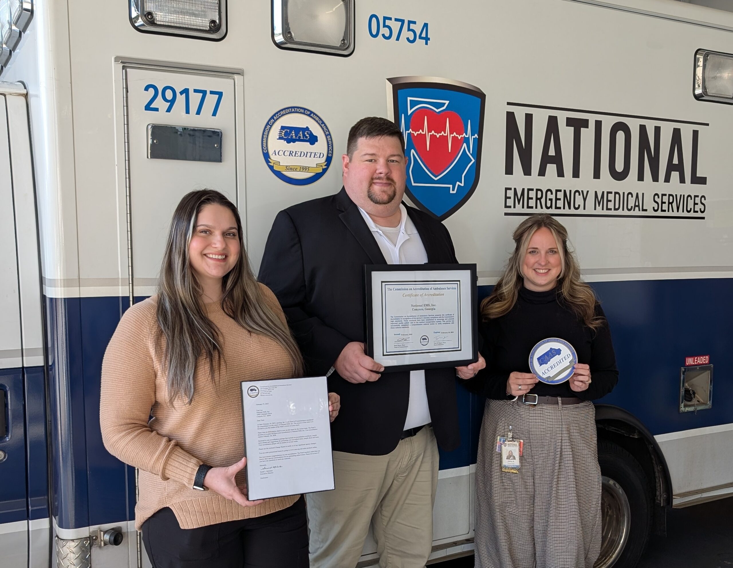 Featured image for “Commission on Accreditation of Ambulance Services (CAAS) Awards a Three-Year Accreditation to National EMS”