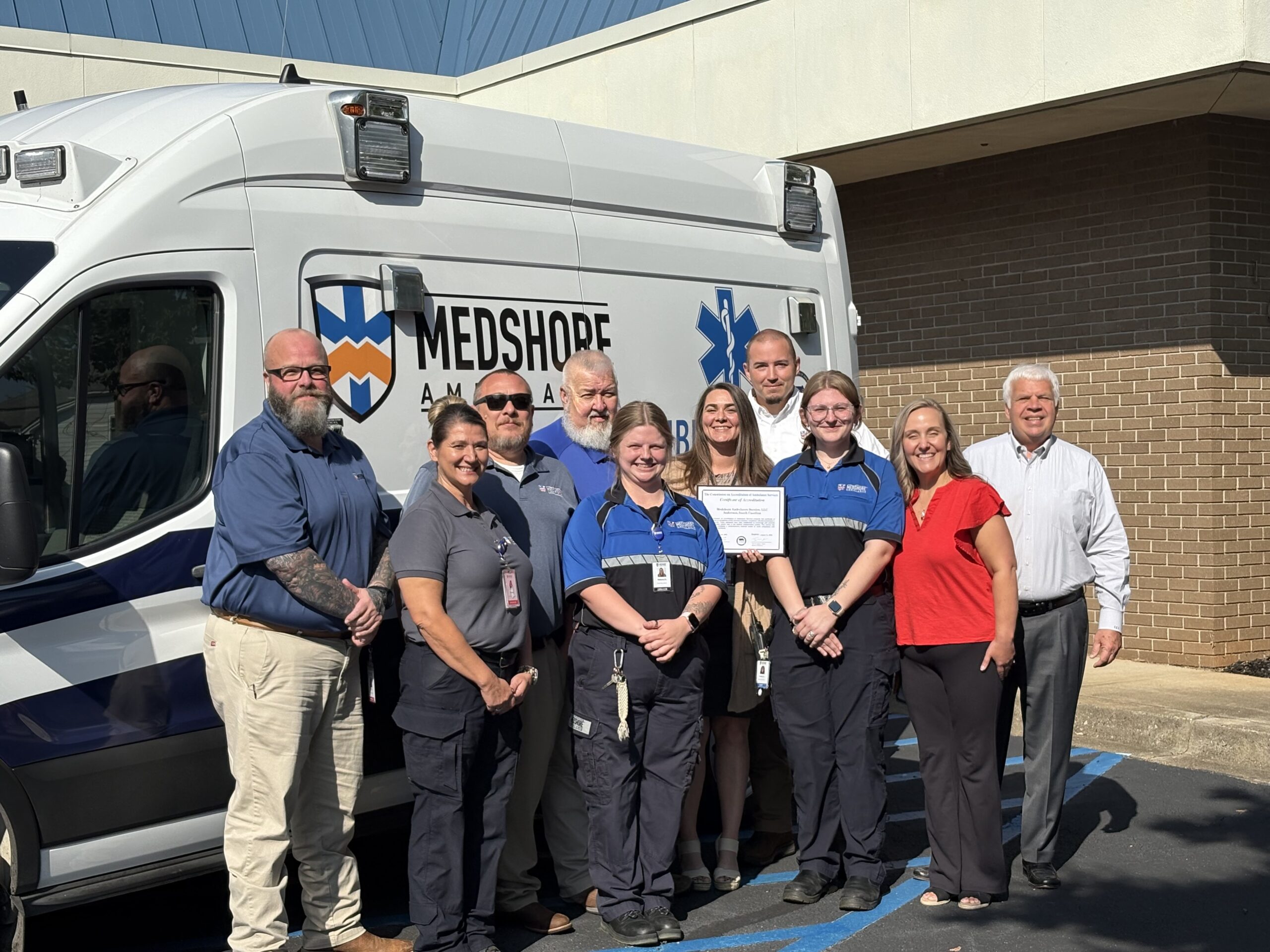 Medshore Ambulance Earns Ninth Consecutive Recognition of Excellence from the Commission on Accreditation of Ambulance Services