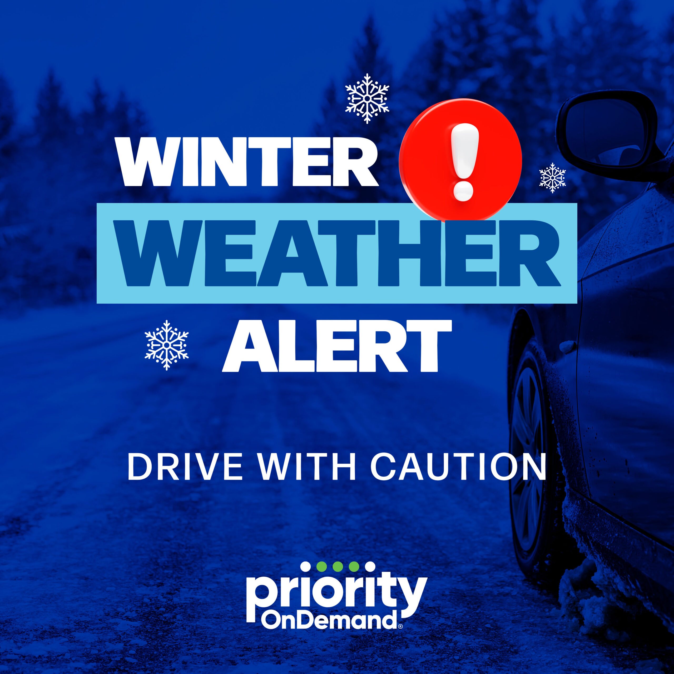 Priority Ambulance Urges Drivers to Practice Winter Driving Safety Ahead of Snow and Ice