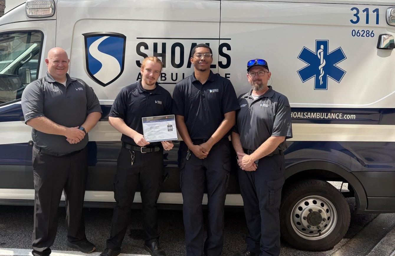 Shoals Ambulance nationally recognized for its commitment to quality care for heart attacks and strokes in Bessemer, Alabama